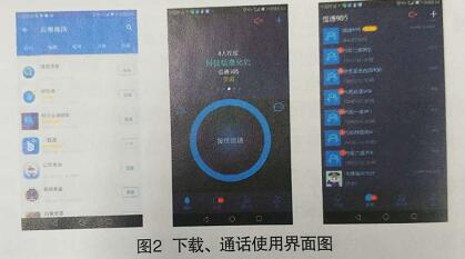 下载、 通话使用界面图
