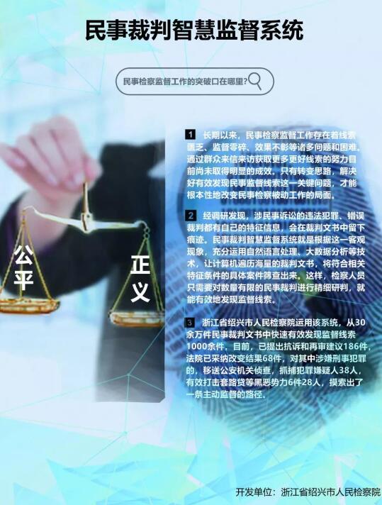 民事裁判智慧监督系统—浙江省绍兴市人民检察院